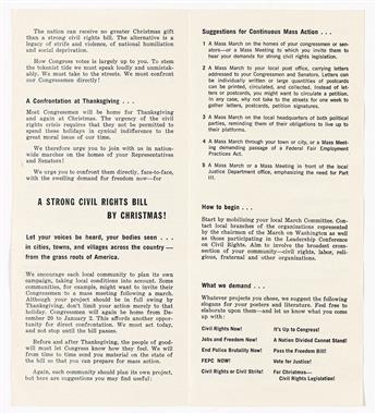 (CIVIL RIGHTS.) Call for a National Campaign for a Strong Civil Rights Bill by Christmas!